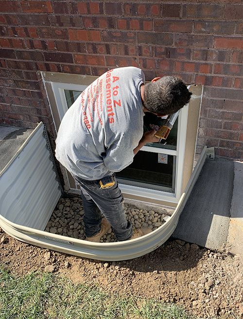 At to Z Basements Windoe Well Installation