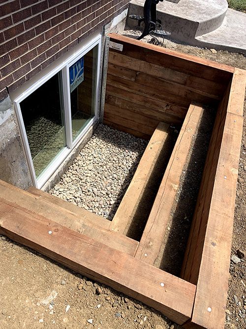 A to Z Basements Timber Well window well